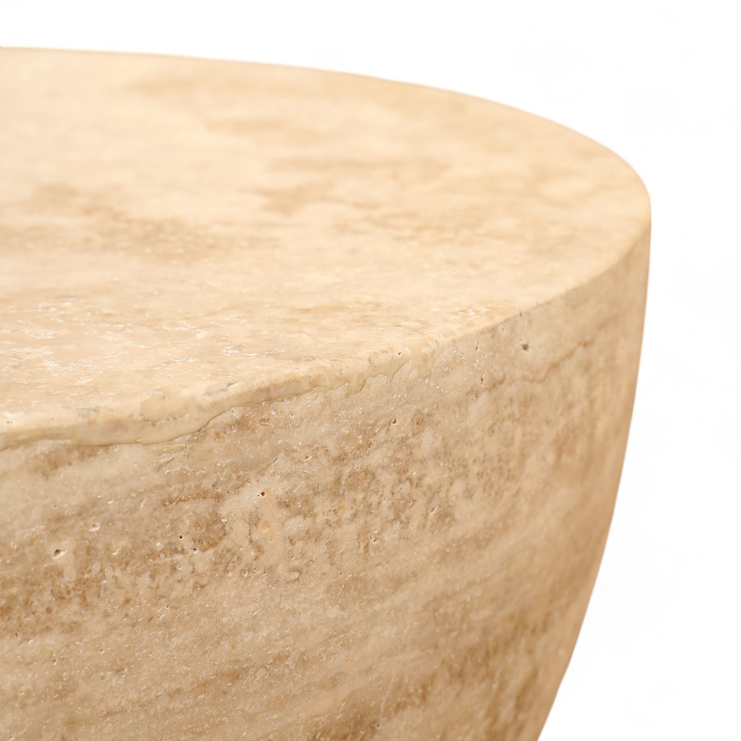 Mirabel Travertine Side Table