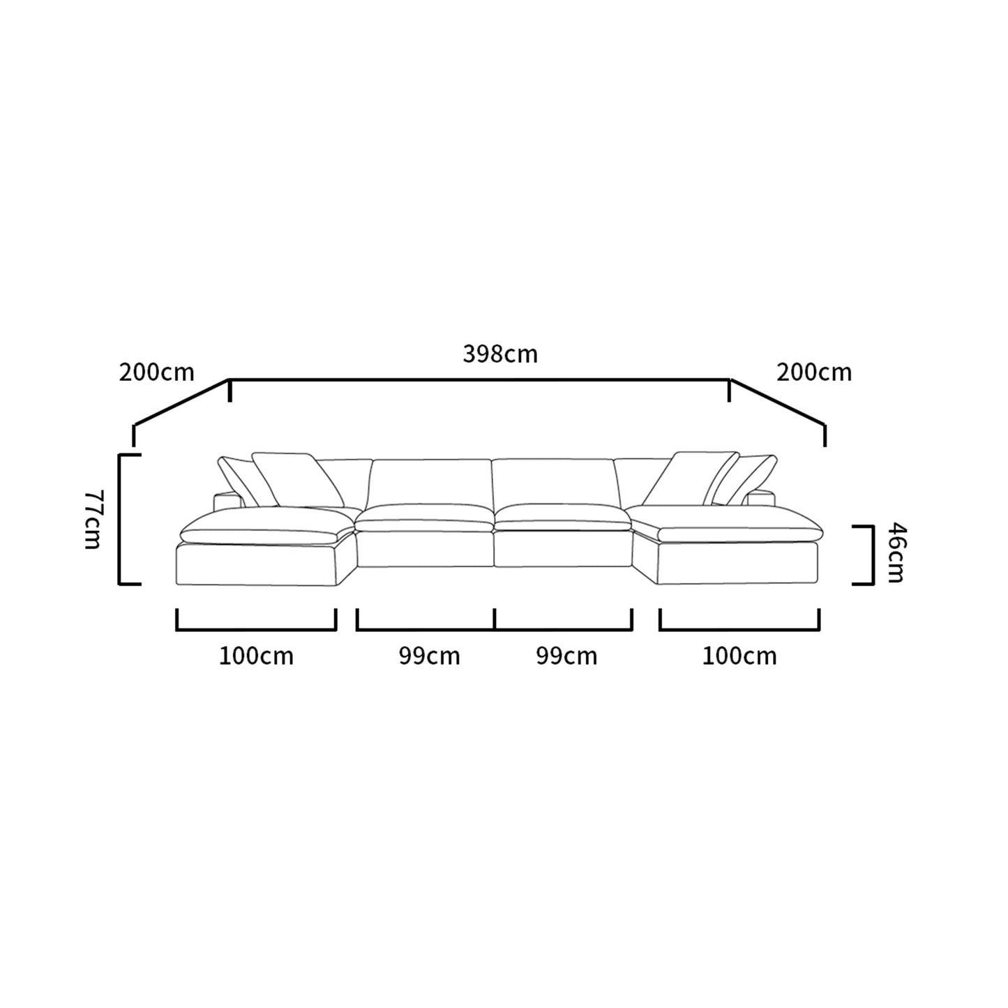 '-Feather Sofa-Bloomr