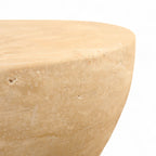 Cassian Travertine Side Table
