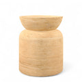 Sage Travertine Side Table