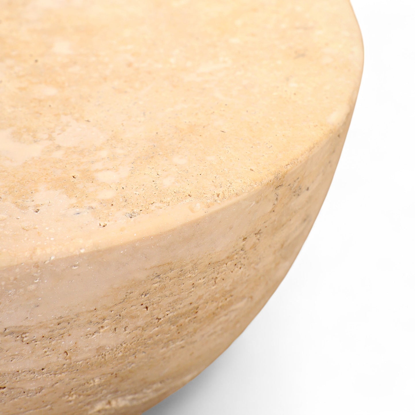 Ambrose Travertine Side Table