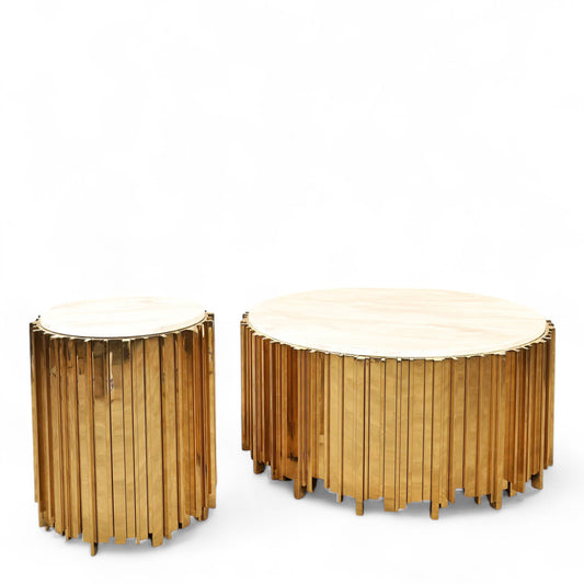 Bianca Marble Coffee & Side Table