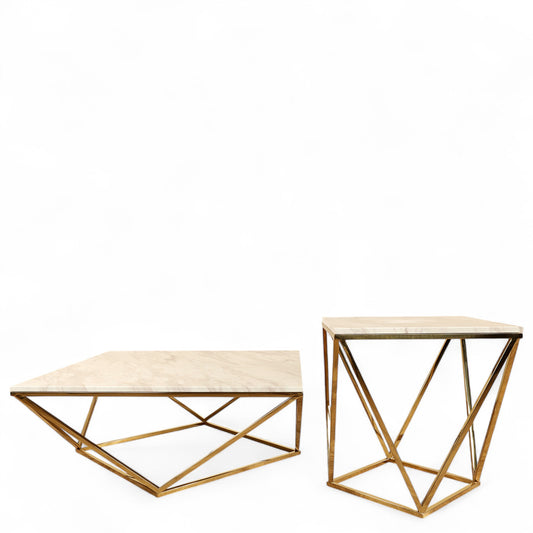 Luca Marble Coffee & Side Table
