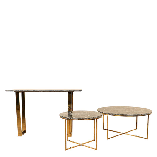 Cian Marble Coffee & Side Table