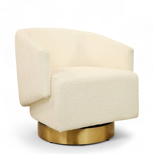 Olean - Bouclé Swivel Armchair Lounge Chair