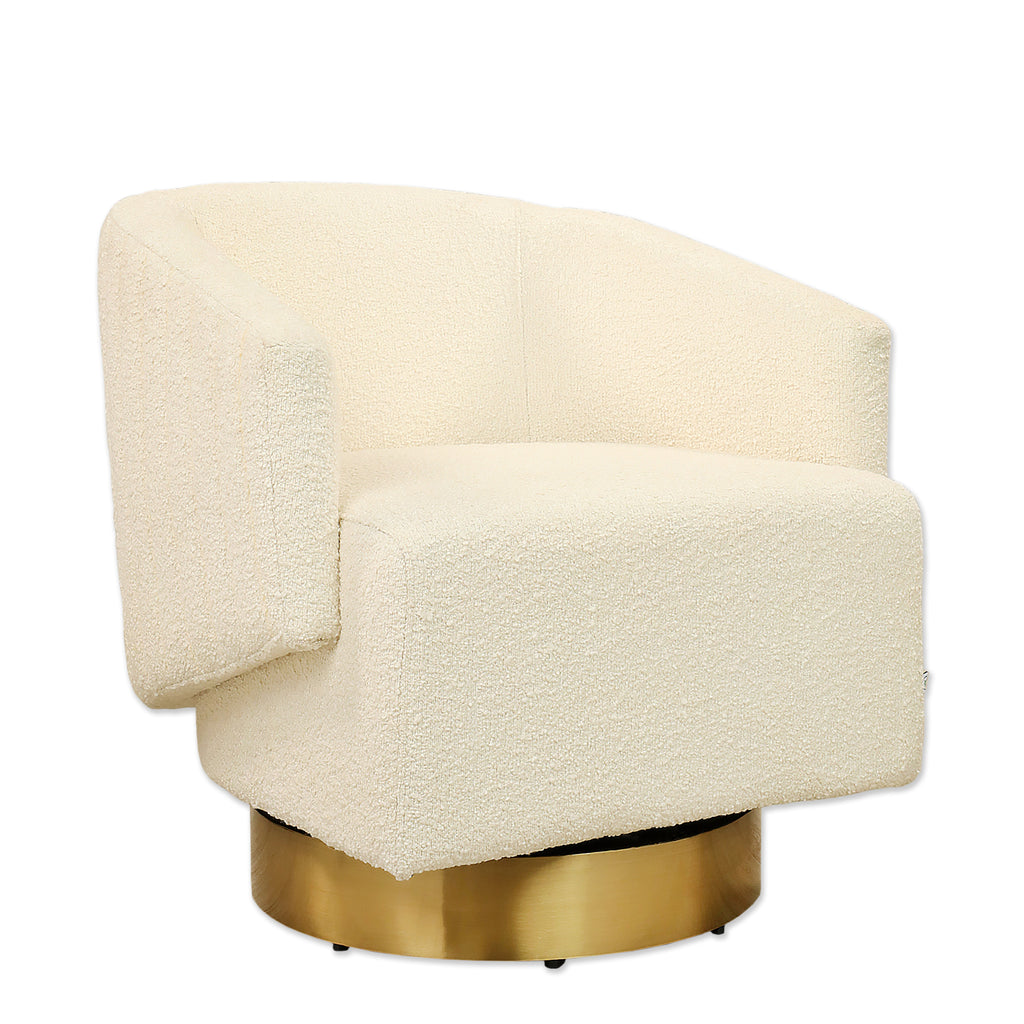 Olean - Bouclé Swivel Armchair Lounge Chair