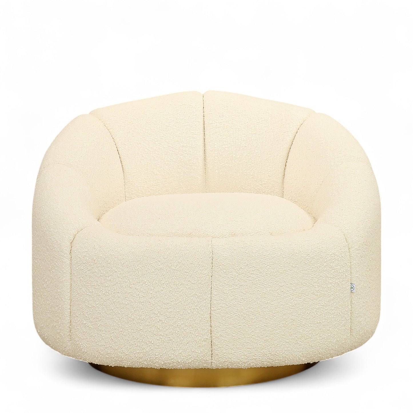 Santa - Bouclé Swivel Armchair Lounge Chair