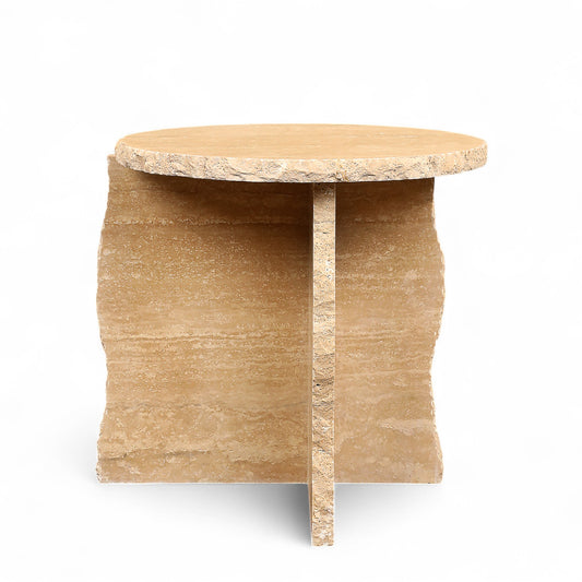 Pexal Travertine Side Table