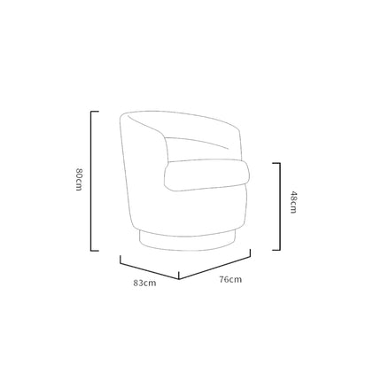 Dillon Swivel Armchair Lounge Chair