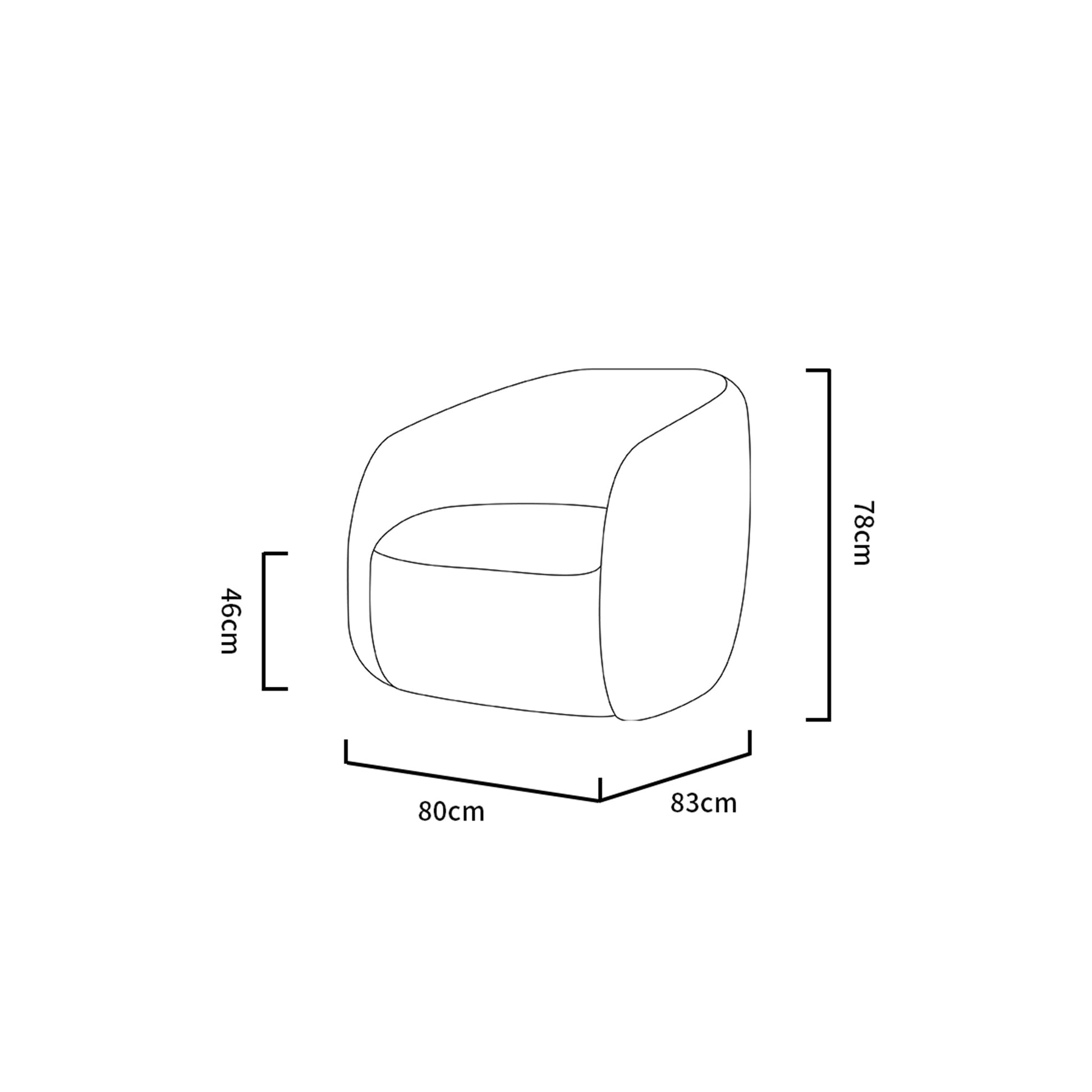 '-Maua Swivel Armchair Lounge Chair-Bloomr