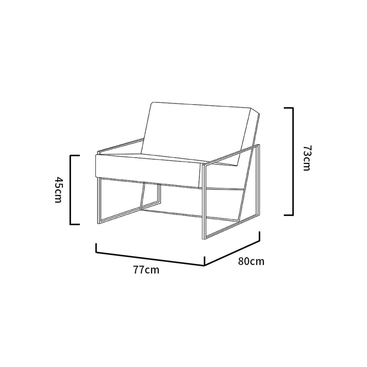 '-Riga Armchair Lounge Chair-Bloomr