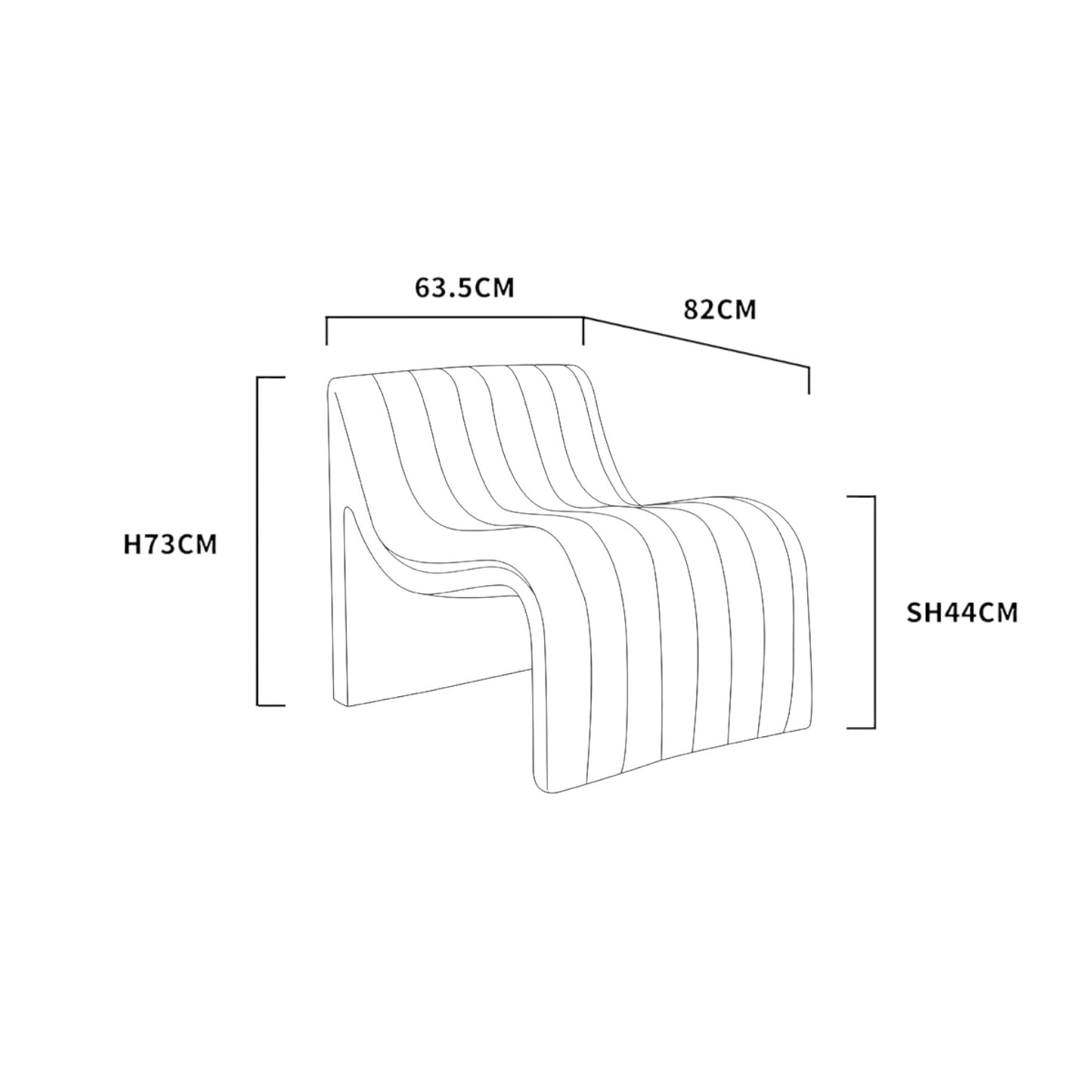 '-Thiago Armchair Lounge Chair-Bloomr