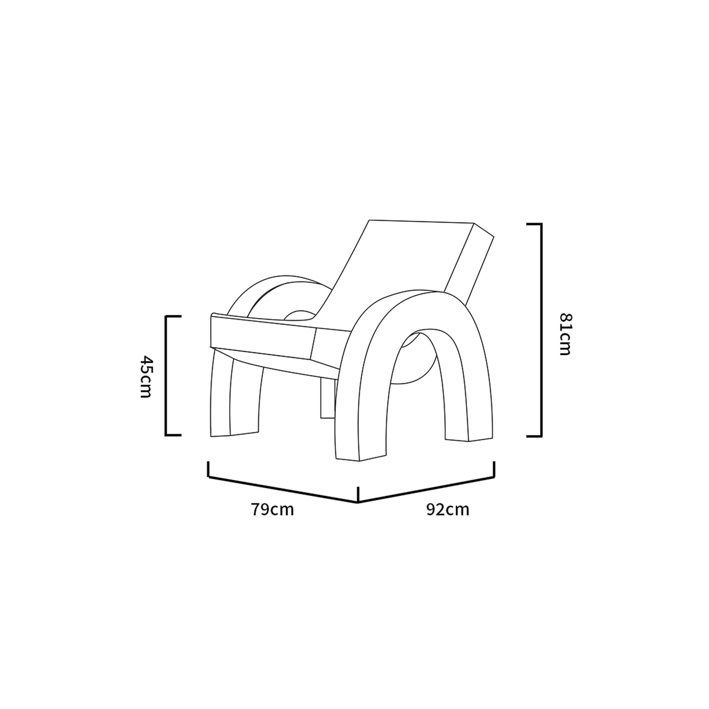 '-Wayne Armchair Lounge Chair-Bloomr